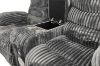 Picture of GRACEY 3/2/1 Seater Power Reclining Sofa Range with Bluetooth Speaker + USB & LED (Grey)