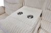 Picture of GRACEY 3/2 Seater Power Reclining Sofa Range with Bluetooth Speaker + USB & LED (Beige) 