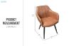 Picture of CAMILLE Arm Dining Chair (Cognac) 