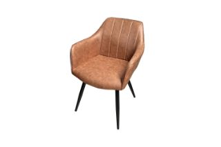 Picture of CAMILLE Arm Dining Chair (Cognac) - Each