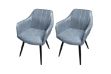 Picture of CAMILLE Arm Dining Chair (Grey)  - 2 Chairs in 1 Carton