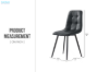 Picture of SAROTO Dining Chair (Charcoal) - 43x53.5x89