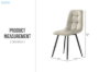 Picture of SAROTO Dining Chair (Creamy White) - 43x53.5x89