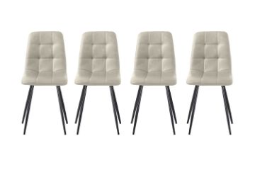 Picture of SAROTO Dining Chair (Creamy White) - 4 Chairs in 1 Carton