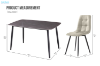 Picture of SAROTO 130 Sintered Stone Top 5PC Dining Set (Grey Table)