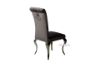 Picture of NUCCIO 200 Marble Top Stainless Steel Dining Table with 6 AITKEN Stainless Frame Velvet Dining Chairs Combo Deal