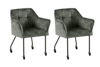 Picture of WANDA Versatile Armchair with Wheels (Green) - 2 Chairs in 1 Carton