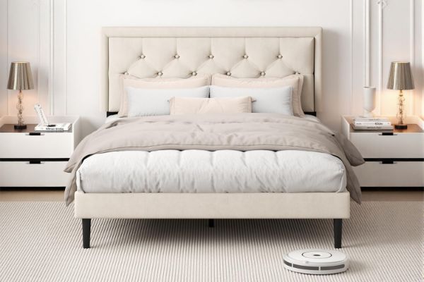 Picture of SHORE Fabric Bed Frame in Double/Queen Size  