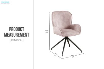 Picture of DUMBO 360° Swivel Dining Chair (Taupe) - 2 Chairs in 1 Carton