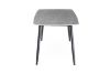 Picture of SAROTO 130 Sintered Stone Top 5PC Dining Set (Matte Grey Table + 4 Creamy White Chairs)