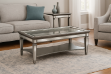 Picture of PALLIE Tempered Glass Top Full Mirror Coffee Table (122×61x47cm)