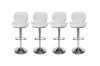 Picture of LIBBY Adjustable Swivel Gas Lift Bar Stool (White) - 4 Stools in 1 Carton
