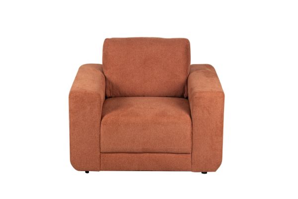 Picture of PALMERS CHENILLE 1 Seater Sofa/Armchair/Sofa Chair (Orange)
