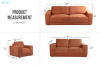 Picture of PALMERS CHENILLE 1 Seater Sofa/Armchair/Sofa Chair (Orange)