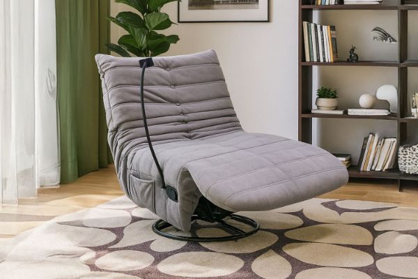 Picture of REPLICA TOGO 360° Swivel Reclining Lounge Chair With Mobile Holder (Grey)