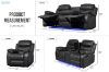 Picture of GAVIN Manual Reclining Sofa Range with Console & LED & Wireless Charger 
