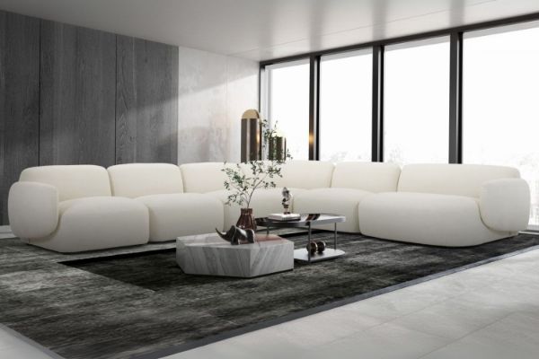 Picture of SUMMIT Fabric Modular Corner Sofa (White)