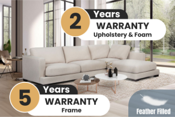 Picture of LONDON Feather-Filled Sectional Fabric Sofa