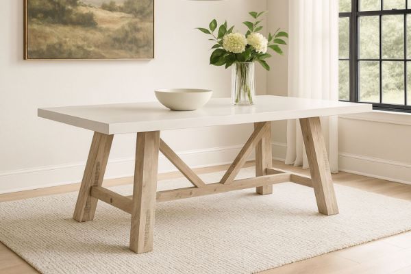 Picture of ANTON 1.8M/2.1M Solid Acacia Wood Dining Table