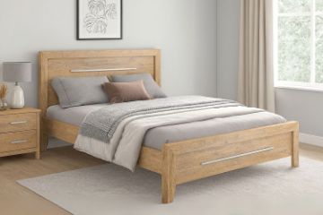 Picture of EMERSON Solid Acacia Wood Bedframe in Queen/Super King Size
