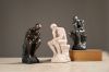 Picture of 374-006 Famous Thinking Man Resin Sculpture for Home and Office Decor - Sandstone