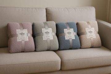 Picture of Soft Pineapple Grid Blanket (150x200) Multiple Colours
