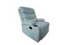 Picture of MALLIN 360° Swivel Manual Recliner Rocking Lounge Chair with Dual Cup Holders (Light Blue)