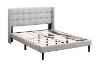 Picture of SONOMA Fabric Bed Frame (Light Grey) - Queen Size