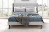Picture of SONOMA Fabric Bed Frame (Light Grey) - Queen Size