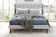 Picture of SONOMA Fabric Bed Frame (Light Grey) - Queen Size
