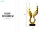 Picture of 374-004 Angel Wings/Spread Eagle Wing Statue Resin Crafts Home Decor (11cmx42cm)