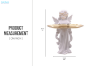 Picture of  374-003 Angel Statue Resin Figurine Sculpture with Jewelry Tray (14cmx31cm)