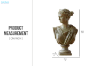Picture of 374-002 Classic Roman Bust Sculpture Ornaments Character Figure Resin Sculpture (18cmx32cm)
