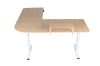 Picture of NEXUS 160 L-Shaped Electric Height-Adjustable Standing Desk with LED Display and USB Charging Port (Oak)