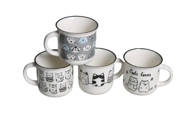Picture of 323-026 Various Pattern Ceramic Coffee Mug (360ml)