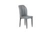 Picture of MIKASA 120 Sintered Stone Top 5PC Dining Set (Grey Table + 4 Dark Grey Chairs)