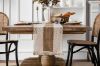 Picture of 376-003 Cotton-Edged Woven Table Runner/Bed Runner with Tassel - 30cmx200cm
