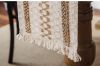 Picture of 376-005 Jute-Striped Woven Table Runner/Bed Runner with Tassel - 30cmx200cm