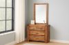 Picture of PHILIPPE 4-Drawer Dresser with Mirror (Rustic Java Colour)