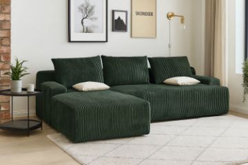 Picture of BRUNO Corduroy Sectional Compressed Sofa