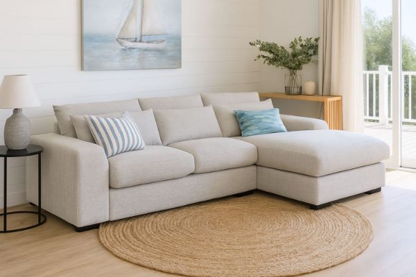 Picture of SIREN Sectional Chenille Fabric Sofa