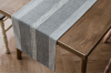 Picture of Jacquard Geometric Pattern Table Runner/Bed Runner in 2 Sizes (Grey)