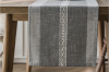 Picture of Jacquard Geometric Pattern Table Runner/Bed Runner in 2 Sizes (Grey)