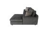 Picture of HAYVA Feather-Filled Fabric Chaise Facing Left Sectional Sofa