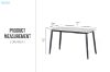 Picture of MIKASA 120 Sintered Stone Top 5PC Dining Set (Grey Table)