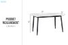 Picture of MIKASA 120 Sintered Stone Top 5PC Dining Set (Crisp-White Table)