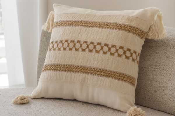 Picture of Bohemian Jacquard Tassels Cushion & Inner (45x45)