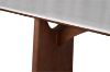 Picture of NATALIE 160 Dining Table with Natural White Stone Top & Solid Wood Base