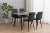 Picture of SAROTO 130 Sintered Stone Top 5PC Dining Set (Matte Grey Table) 