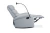 Picture of OLIVIO 360° Swivel Manual Recliner Lounge Chair With Mobile Holder (Grey)
